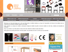 Tablet Screenshot of deco-teck-lampes.com